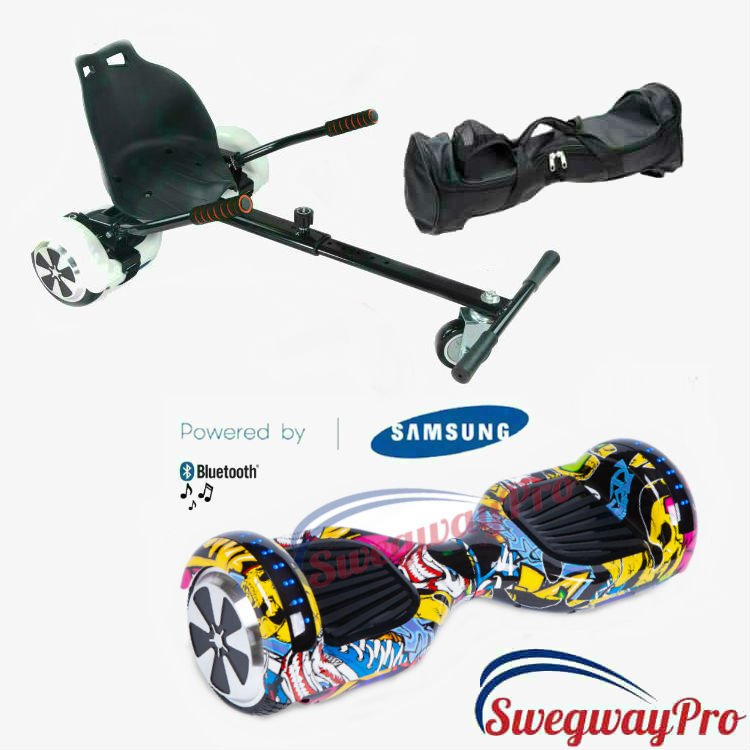 HOVERBOARDS UK Kart bundle Graffiti Disco Hoverboard