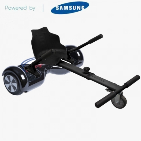 Classic BLACK Hoverboard UK Kart Bundle