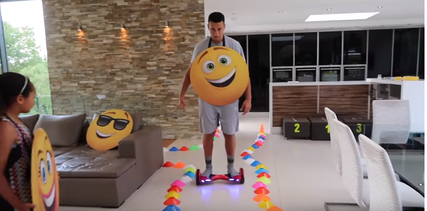 Emoji Movie Hoverboard Challenge UK Swegways