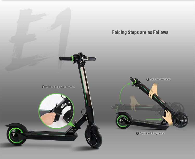 Electric Scooter Sale UK folding steps 1 Electric Scooter Sale UK folding steps 1