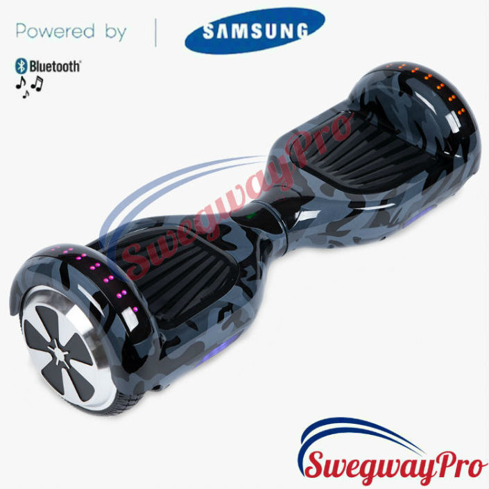 HOVERBOARDS UK Black Camo Disco Hoverboard