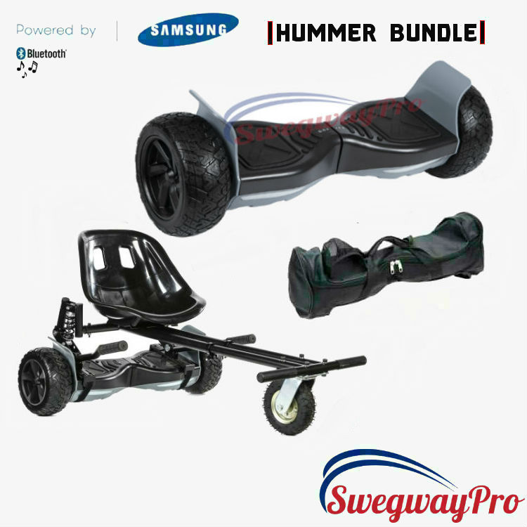 HOVERBOARDS UK Black Hummer Hoverboard Suspension Kart Deal HOVERBOARDS UK Black Hummer Hoverboard Suspension Kart Deal