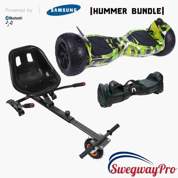 Hoverboard UK Green Vortex Hummer Suspension Kart Deal