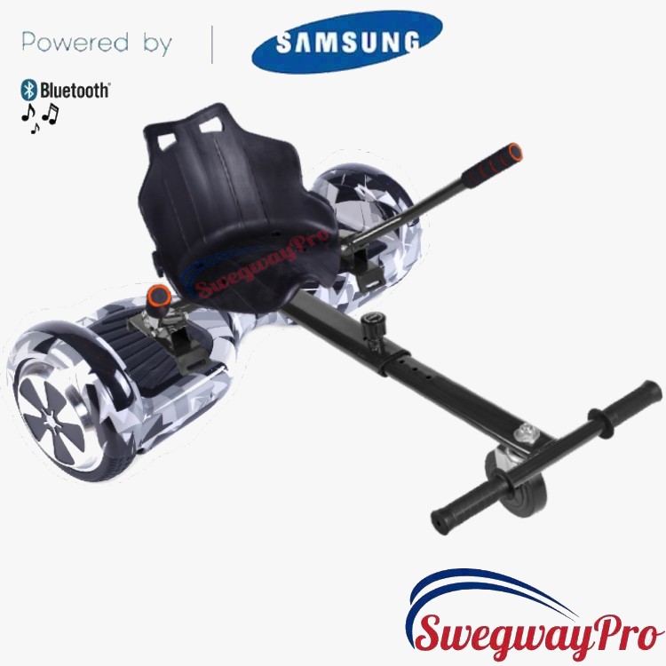 Hoverboard UK White Vortex Disco Kart Deal