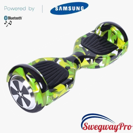 Hoverboard UK Disco Green Camo Vortex